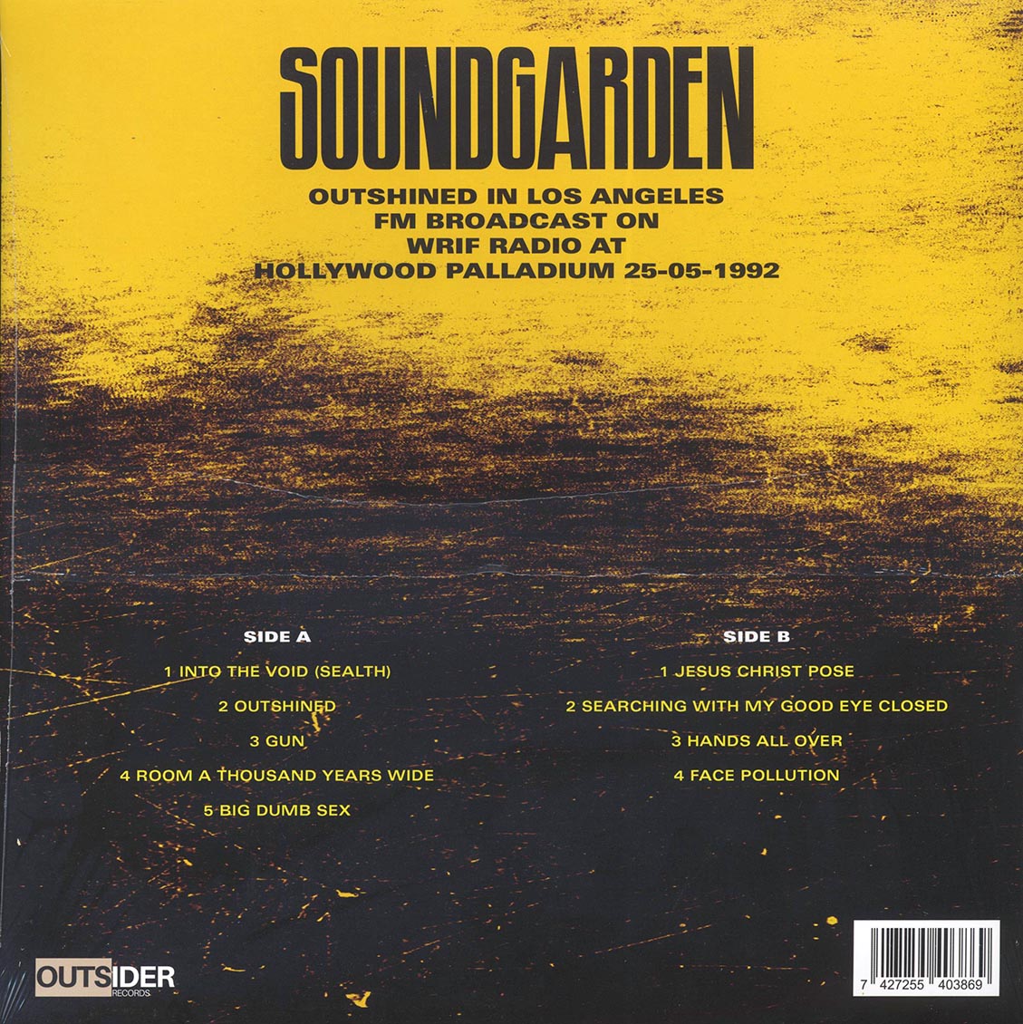 Soundgarden - Outshined in Los Angels [2023 Limited Unofficial Yellow] [New Vinyl Record LP]