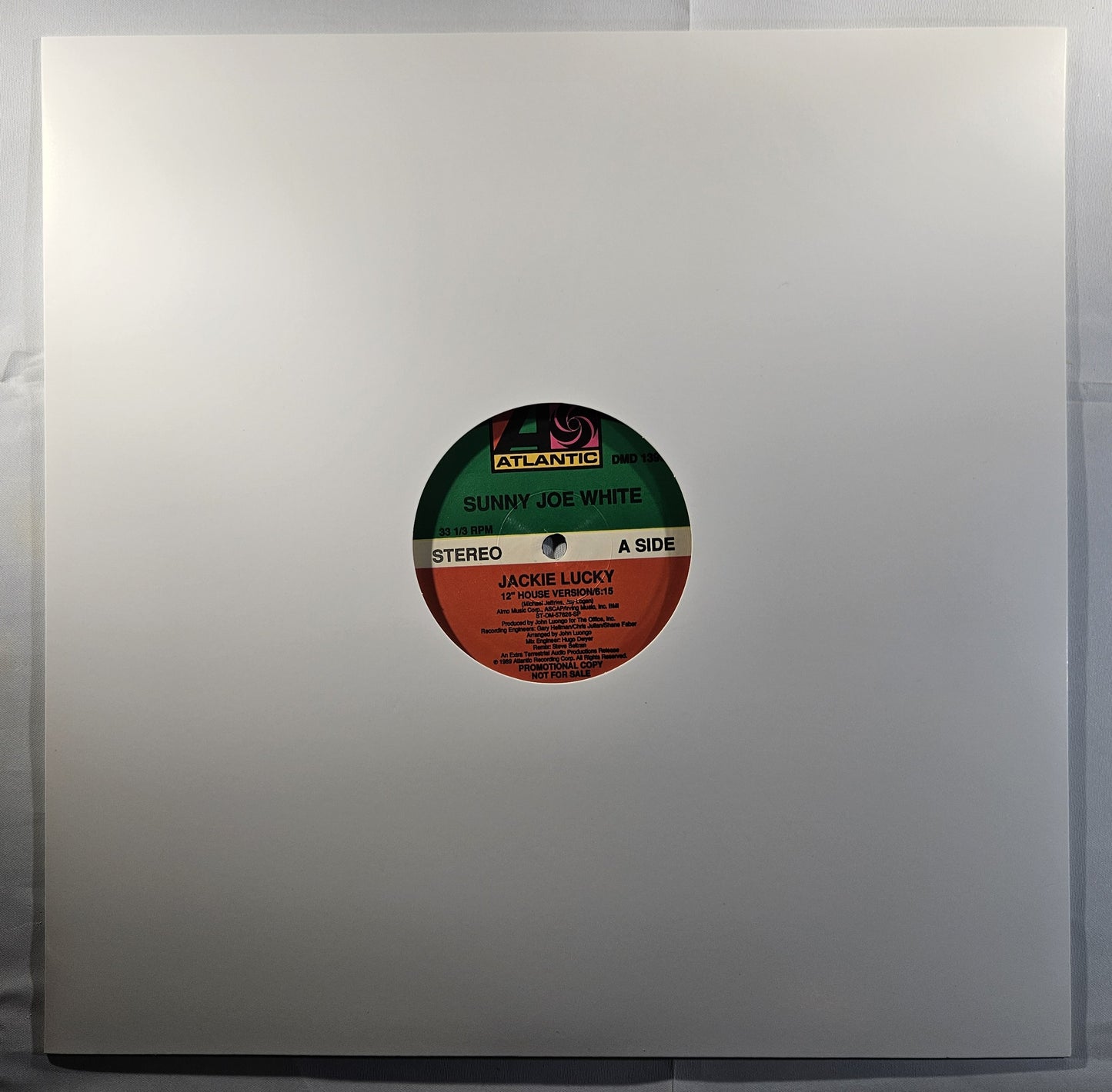 Sunny Joe White - Jackie Lucky [1989 Promo] [Used Vinyl Record 12" Single]