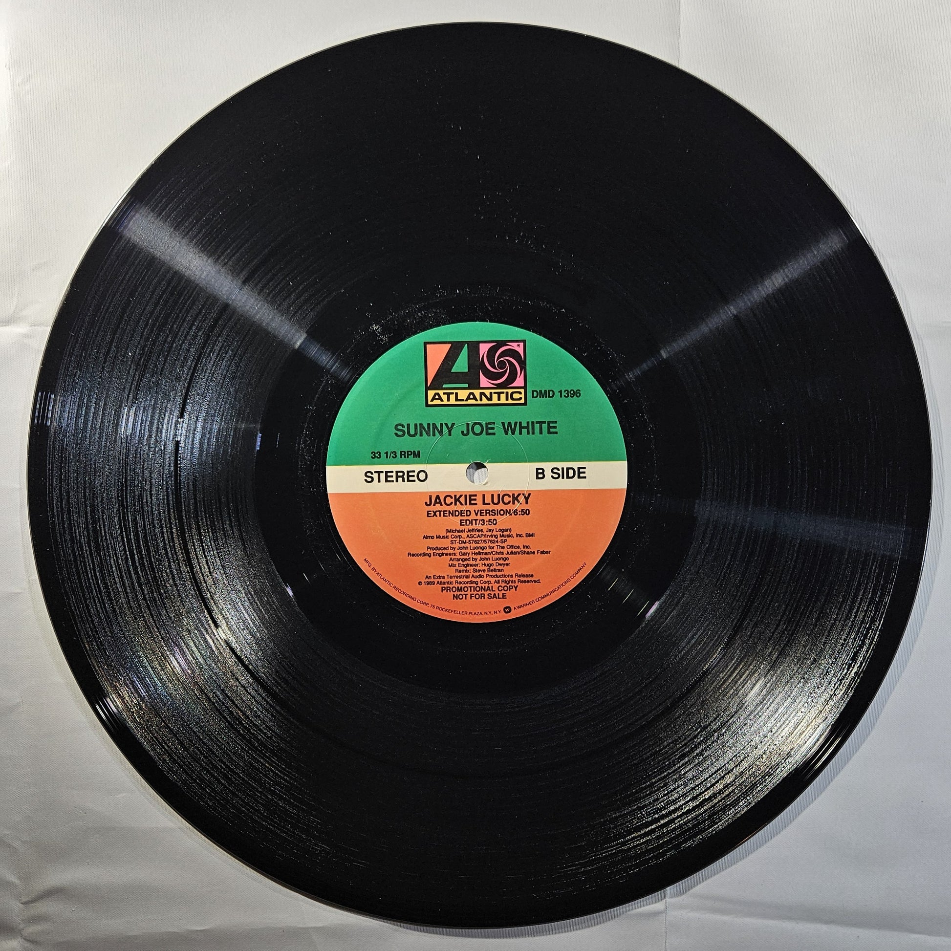 Sunny Joe White - Jackie Lucky [1989 Promo] [Used Vinyl Record 12" Single]