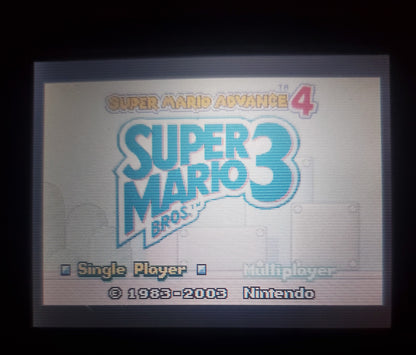 Super Mario Advance 4, Super Mario Bros 3 GBA Video Game Boy Advance