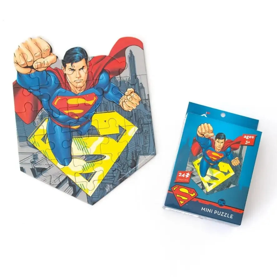 Superman 24 Piece Mini Shaped Jigsaw Puzzle Paper House