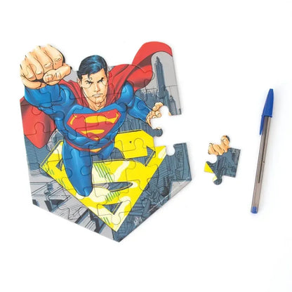 Superman 24 Piece Mini Shaped Jigsaw Puzzle Paper House