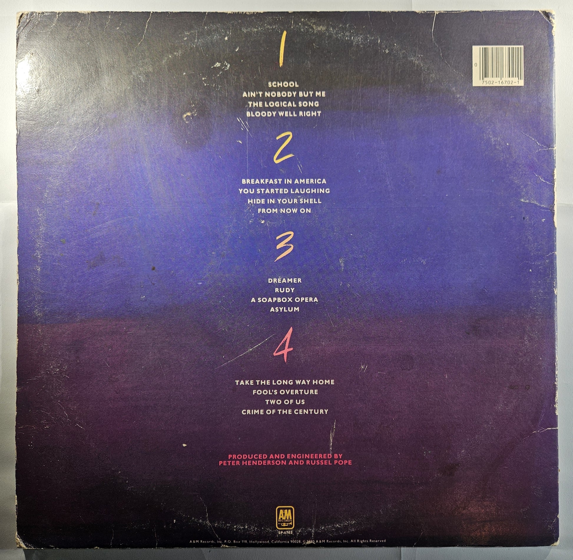 Supertramp - Paris [1980 Terre Haute Pressing] [Used Double Vinyl Record LP] [B]