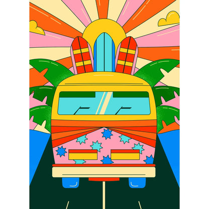 Surf Trip 99 Piece Mini Jigsaw Puzzle Puzzledly