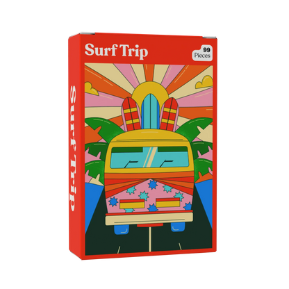 Surf Trip 99 Piece Mini Jigsaw Puzzle Puzzledly