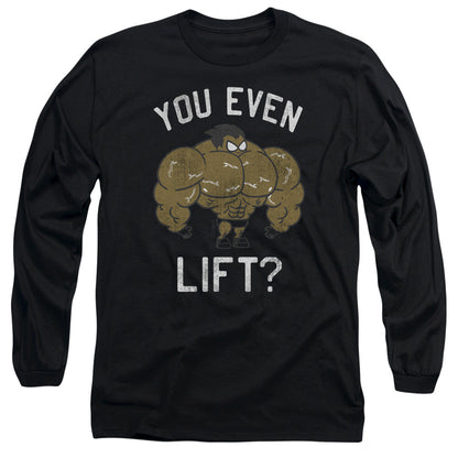 Teen Titans Go You Lift Mens Long Sleeve Shirt Black Officially Licensed