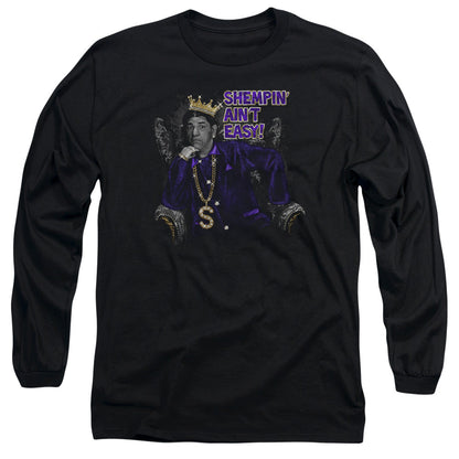 Three Stooges Shempin Mens Long Sleeve Shirt Black Officially Licensed
