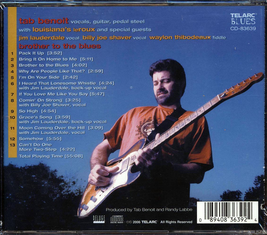 Tab Benoit With Louisiana's Leroux - Brother to the Blues [2006 New CD]