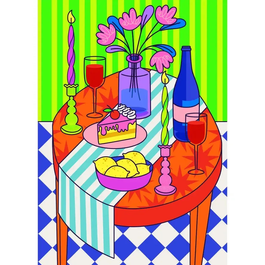 Table Setting 99 Piece Mini Jigsaw Puzzle Puzzledly