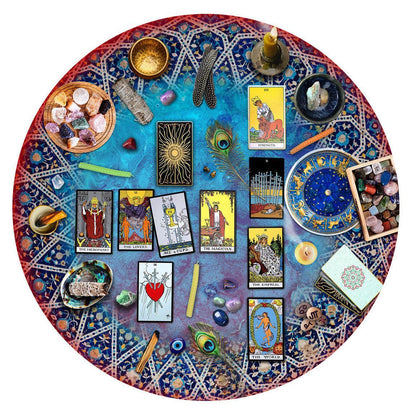 Tarot Crystal Magic 500 Piece Round Jigsaw Puzzle Springbok