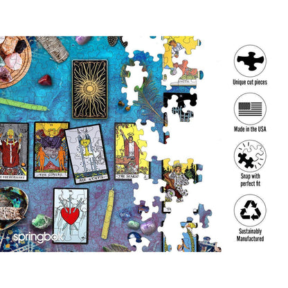 Tarot Crystal Magic 500 Piece Round Jigsaw Puzzle Springbok