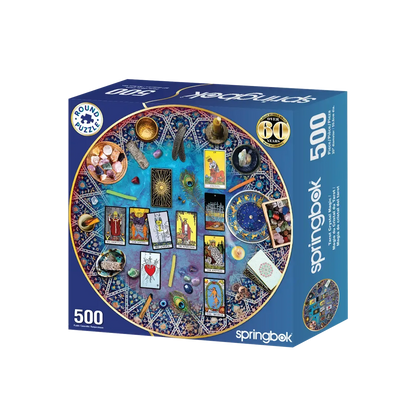 Tarot Crystal Magic 500 Piece Round Jigsaw Puzzle Springbok