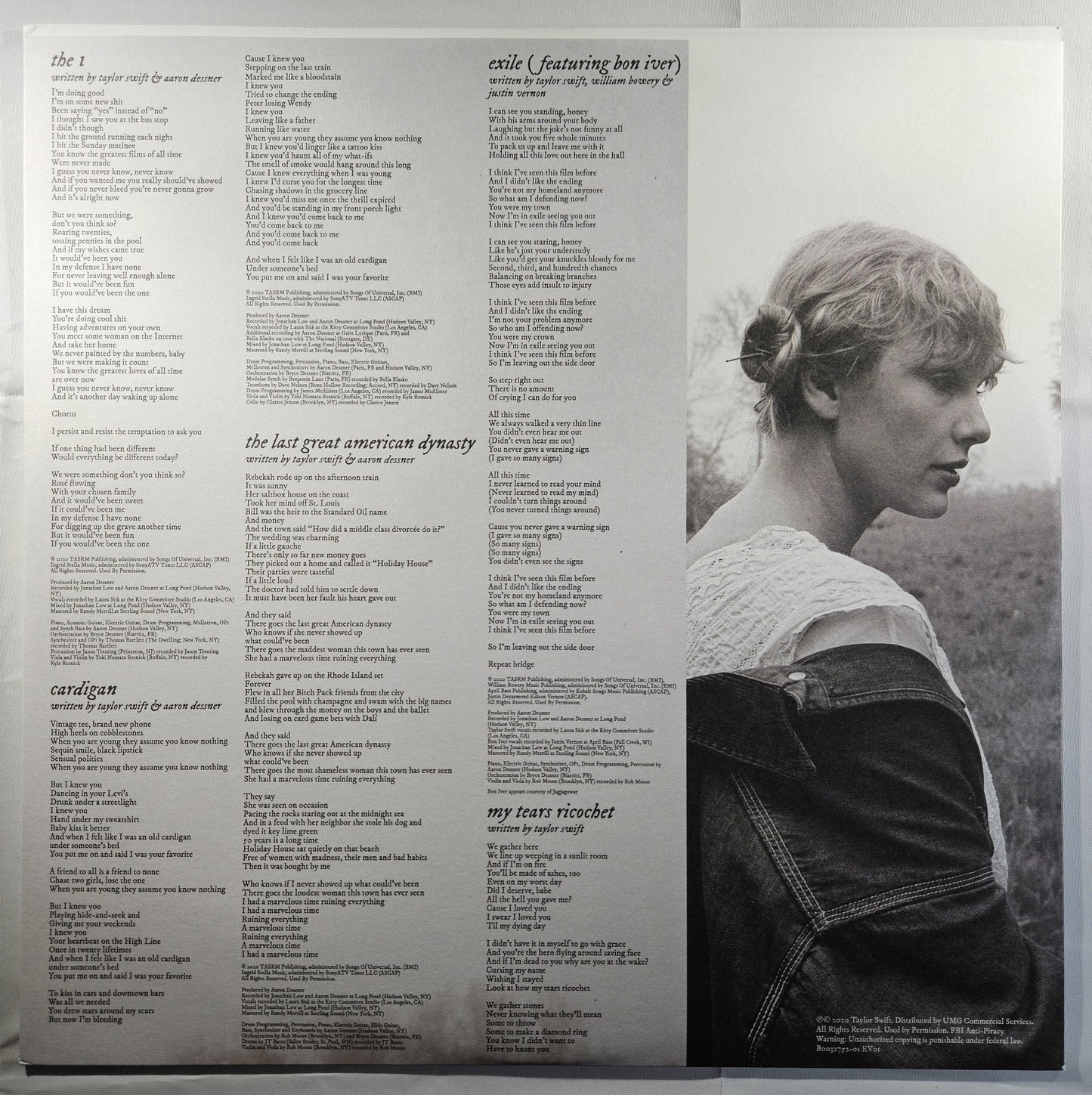 Taylor Swift - Folklore [2023 Reissue Deluxe] [Used Double Vinyl Record LP]