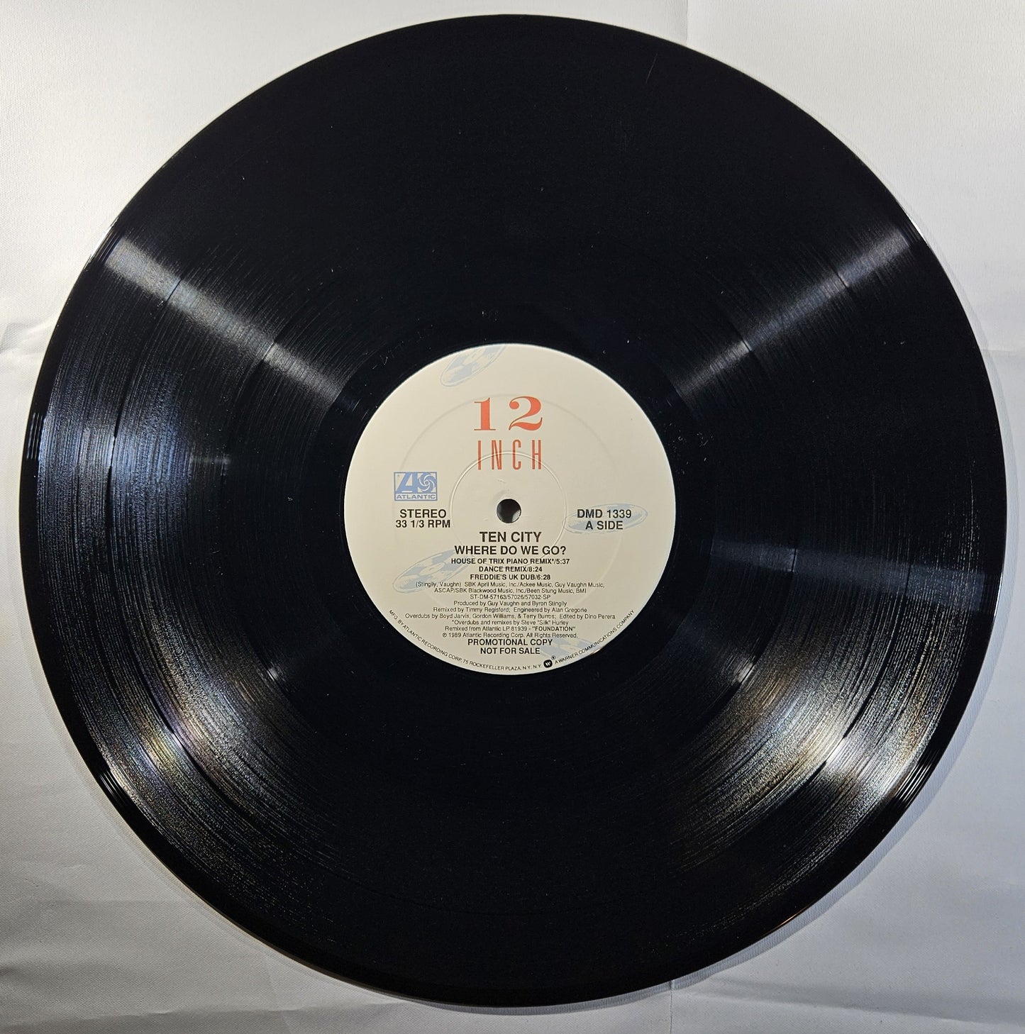 Ten City - Where Do We Go? [1989 Promo] [Used Vinyl Record 12" Single]