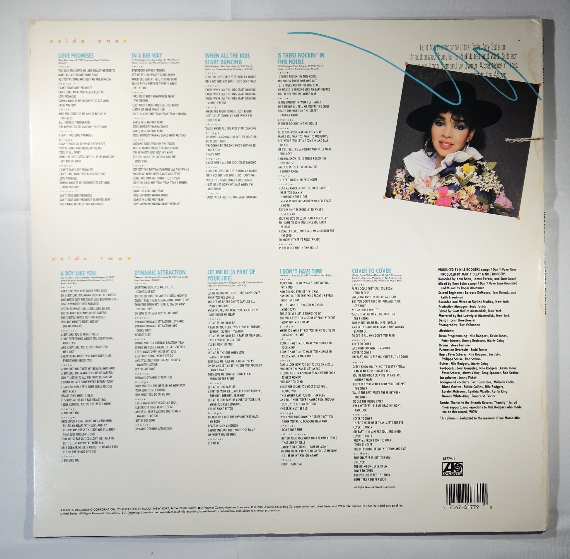 Terri Gonzalez - Is There Rockin' in This House [1987 Used Vinyl Record LP]