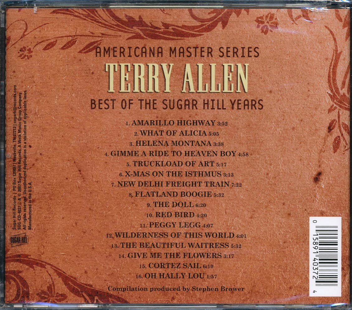 Terry Allen - Best of the Sugar Hill Years [2007 Compilation] [New CD]