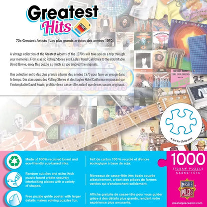 The 70's Greatest Hits Artists 1000 Piece Jigsaw Puzzle MasterPieces