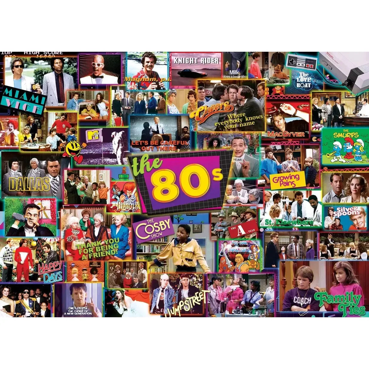 The 80's TV Time 1000 Piece Jigsaw Puzzle MasterPieces