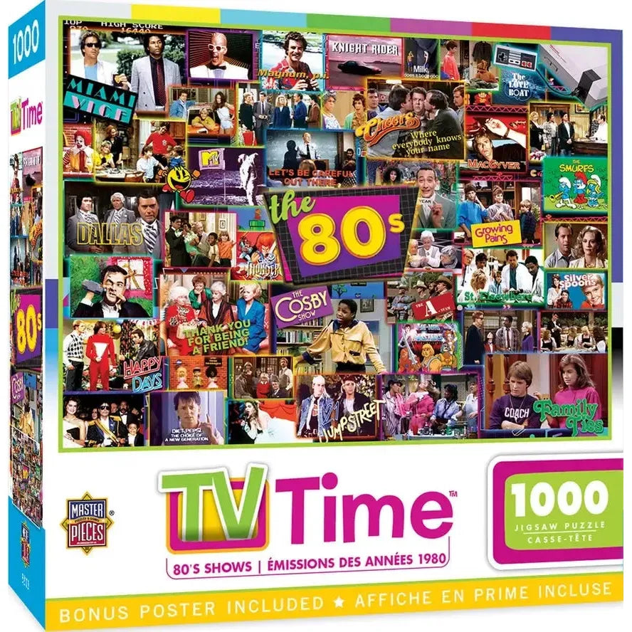 The 80's TV Time 1000 Piece Jigsaw Puzzle MasterPieces