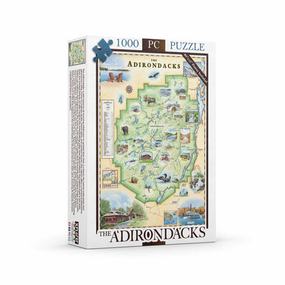 The Adirondacks 1000 Piece Jigsaw Puzzle Xplorer Maps