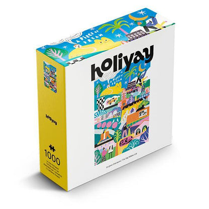 The Big Yellow Cat 1000 Piece Jigsaw Puzzle Holiyay