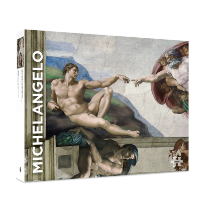 The Creation of Adam by Michelangelo 1000 Piece Jigsaw Puzzle Pomegranate