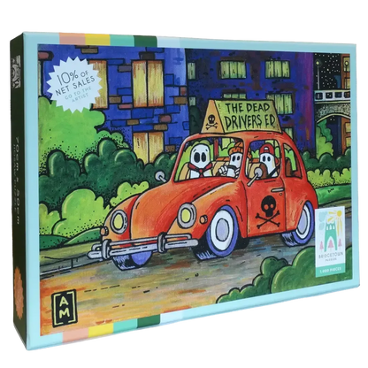 The Dead's Drivers Ed by Andrew Maynard 1000 Piece Jigsaw Puzzle Bridgetown