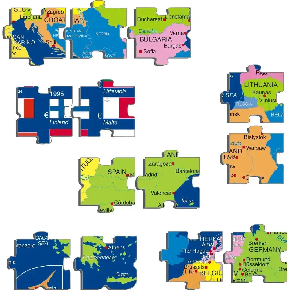 The European Union 70 Piece Tray Jigsaw Puzzle Larsen