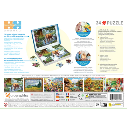 The Fell Ponies 24 Connecting Pieces Jigsaw Puzzle Eurographics
