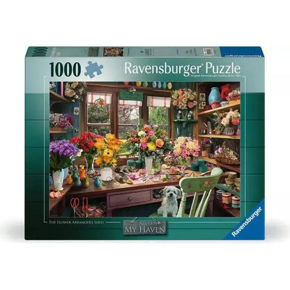 The Flower Arranger's Shed "No. 13 My Haven" 1000 Piece Jigsaw Puzzle Ravensburger