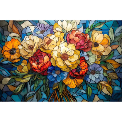 The Glass Petals 1000 Piece Jigsaw Puzzle Trippy