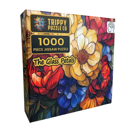 The Glass Petals 1000 Piece Jigsaw Puzzle Trippy