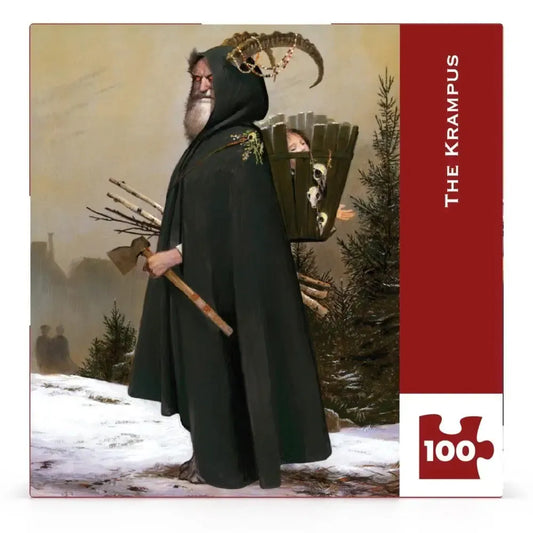 The Krampus by Bill Mayer 100 Piece Mini Jigsaw Puzzle NYPC