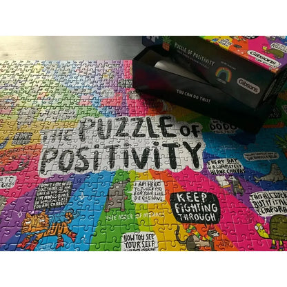 The Puzzle of Positivity 1000 Piece Jigsaw Puzzle Gibsons
