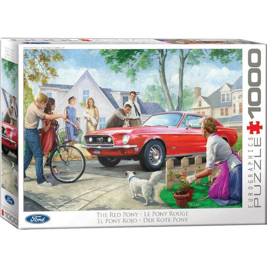 The Red Pony Ford Mustang 1000 Piece Jigsaw Puzzle Eurographics