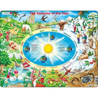 The Seasons of the Year 46 Piece Tray Jigsaw Puzzle Larsen