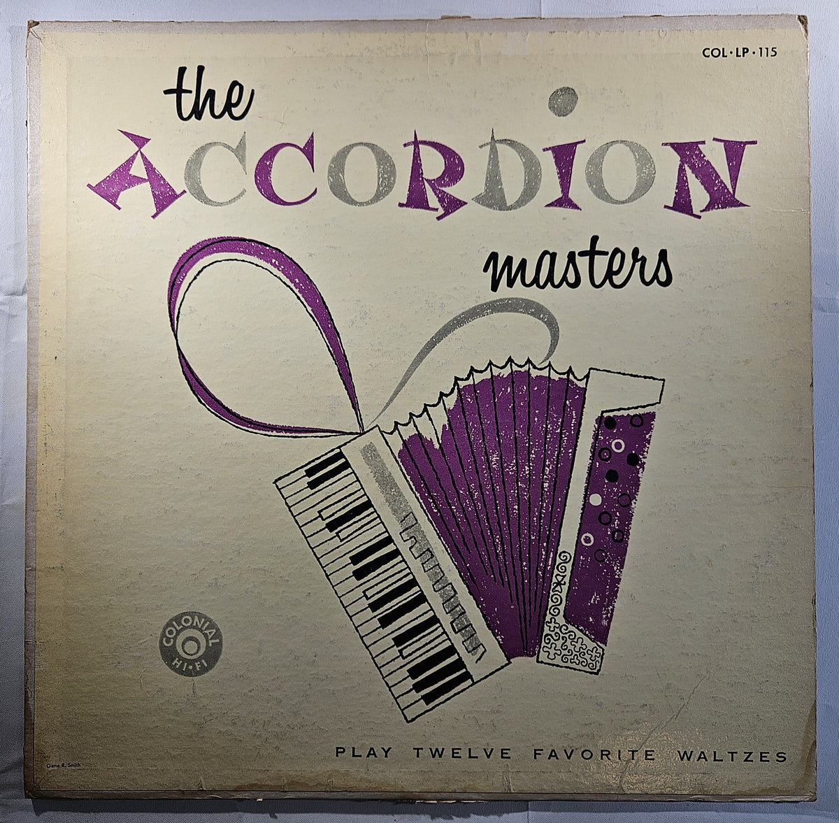 The Accordion Masters - Play Twelve Favorite Waltzes [1958 Used Vinyl Record LP]