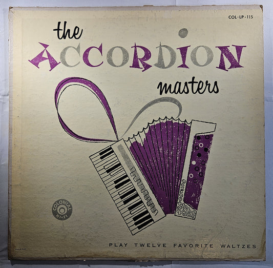 The Accordion Masters - Play Twelve Favorite Waltzes [1958 Used Vinyl Record LP]