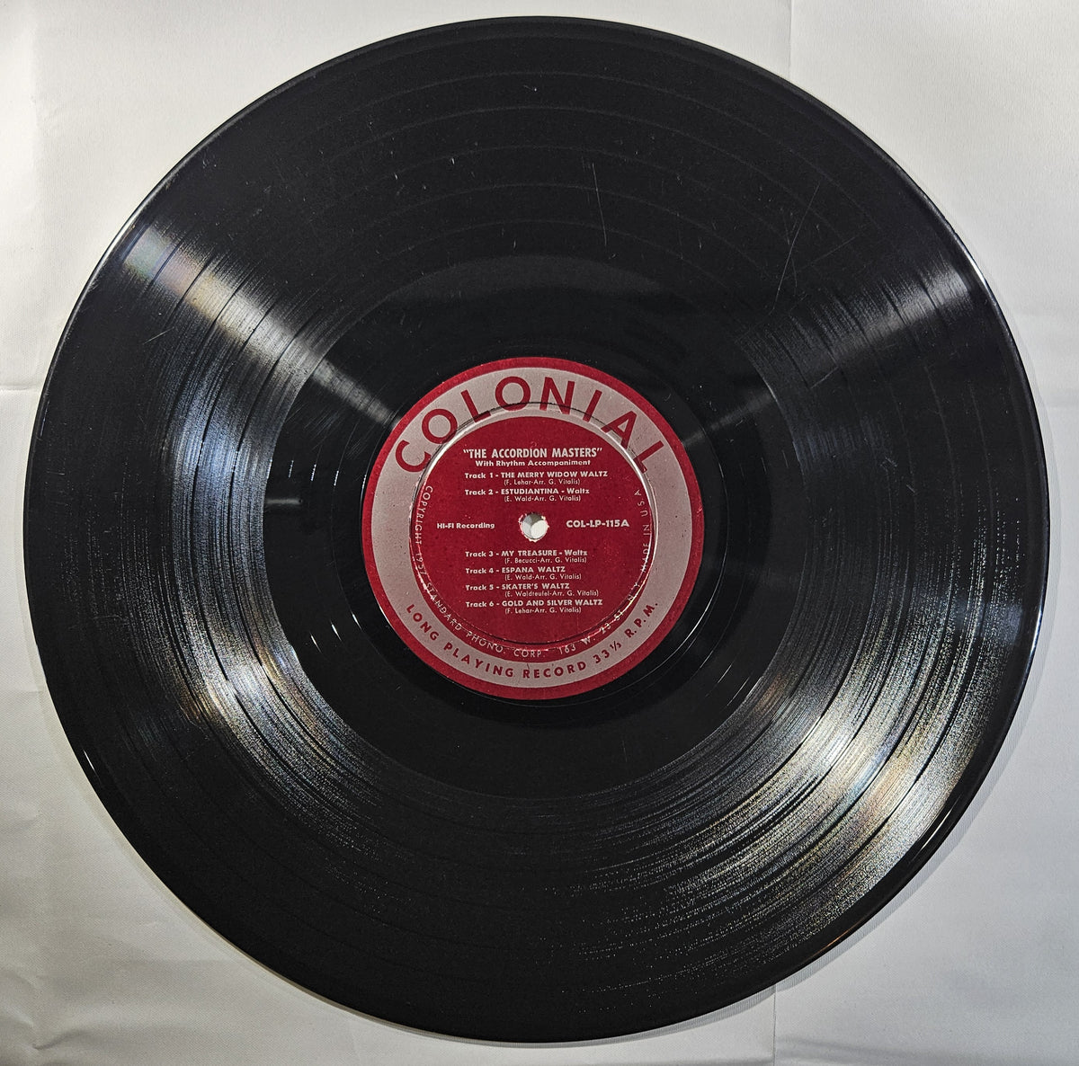 The Accordion Masters - Play Twelve Favorite Waltzes [1958 Used Vinyl Record LP]