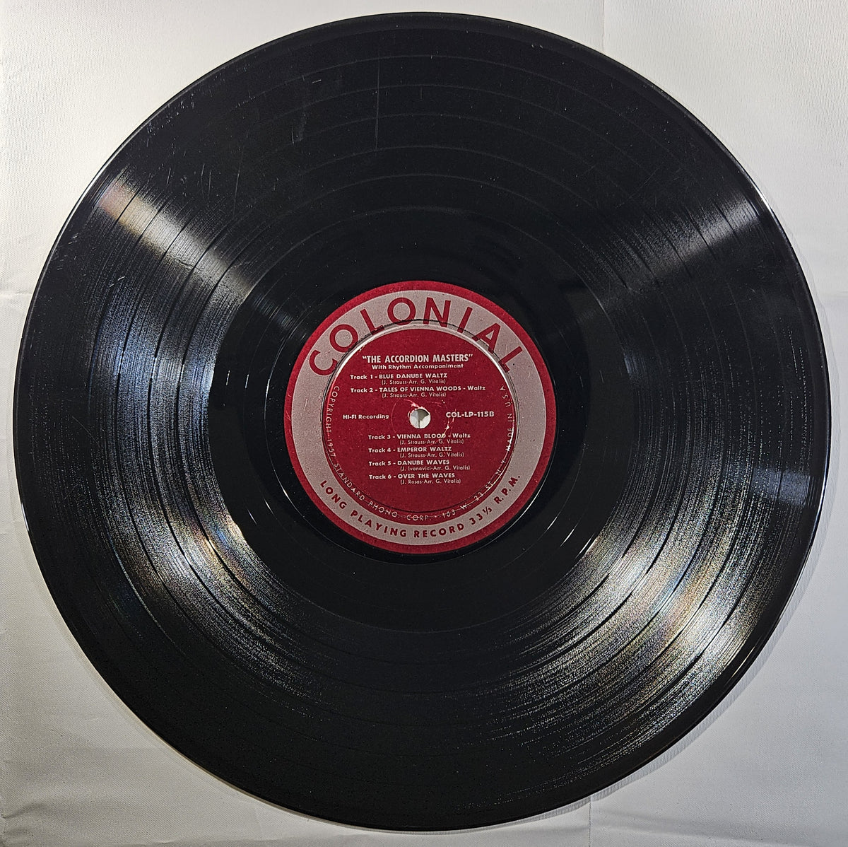 The Accordion Masters - Play Twelve Favorite Waltzes [1958 Used Vinyl Record LP]