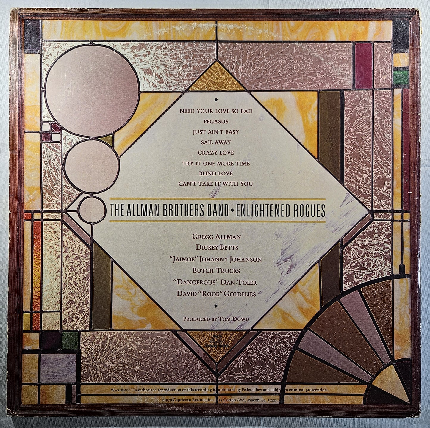 The Allman Brothers Band - Enlightened Rogues [1979 Used Vinyl Record LP]