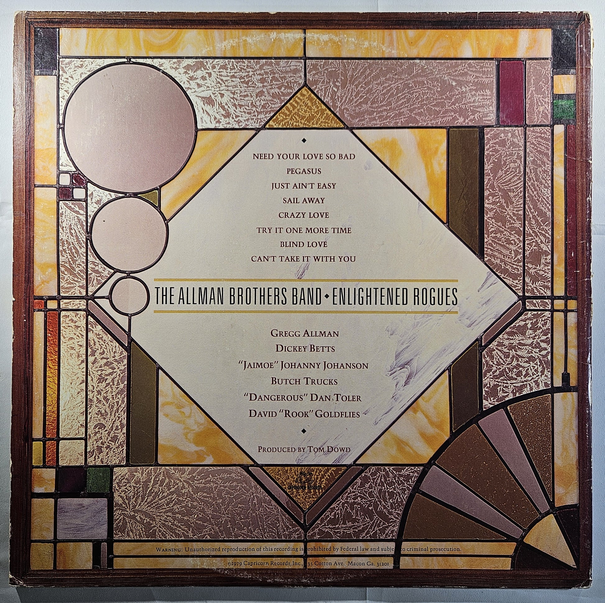The Allman Brothers Band - Enlightened Rogues [1979 Used Vinyl Record LP]