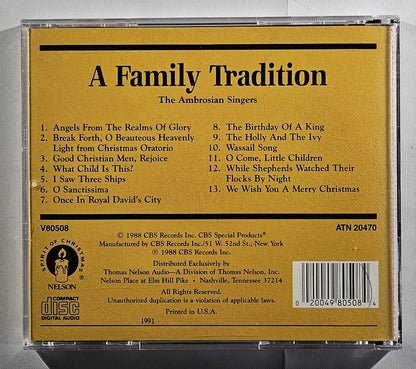 The Ambrosian Singers - A Family Tradition [1988 Used CD]
