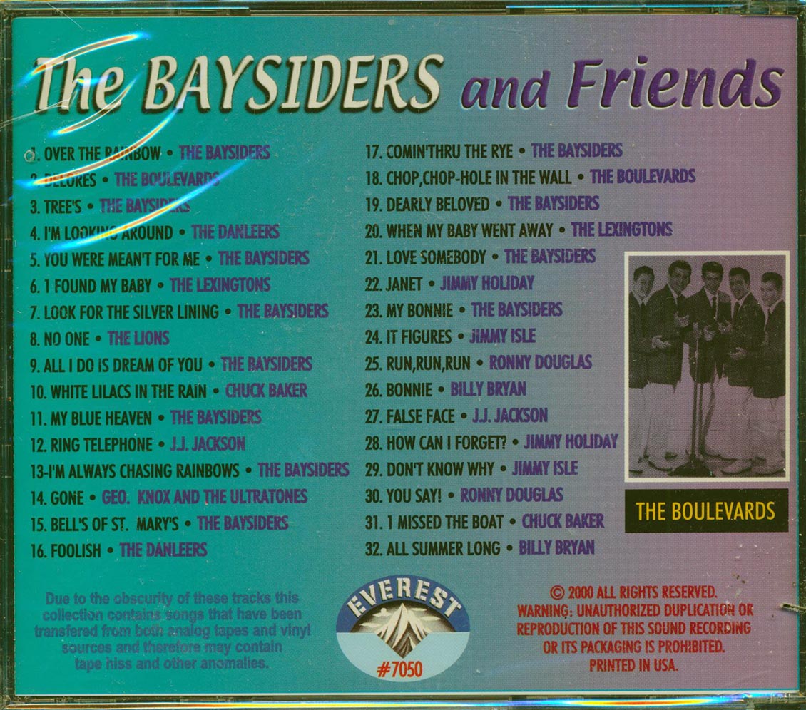 The Baysiders - The Baysiders and Friends [2000 Compilation] [New CD]