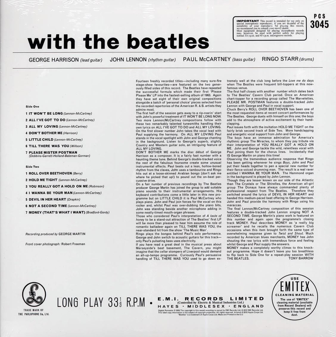 The Beatles - With the Beatles [2012 Reissue Remastered 180G] [New Vinyl Record LP]