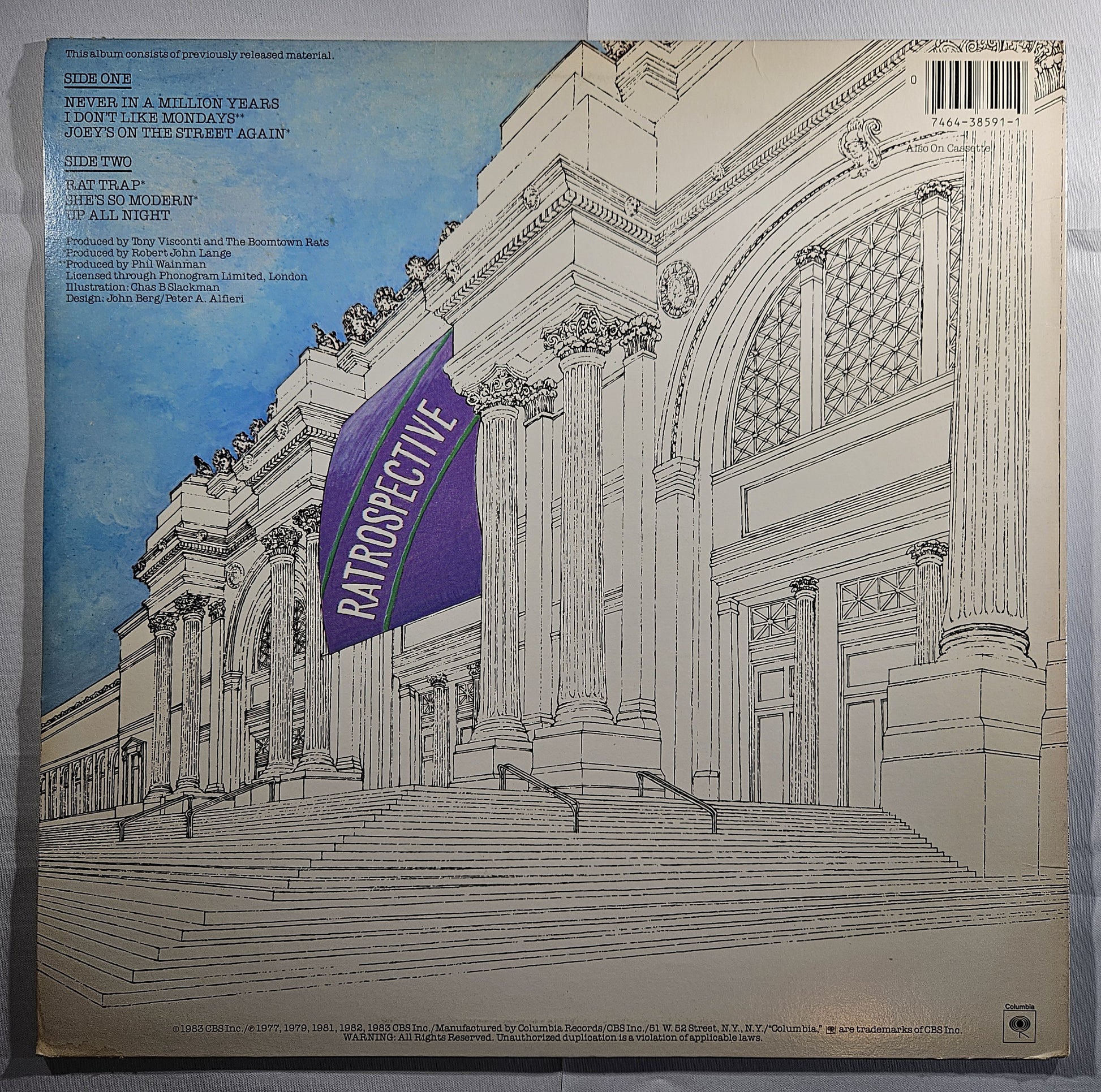 The Boomtown Rats - Ratrospective [1983 Compilation Pitman Pressing] [Used Vinyl Record LP]