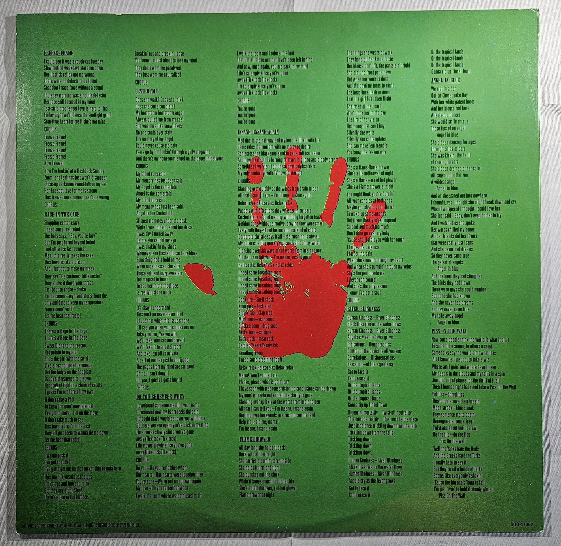 The J. Geils Band - Freeze-Frame [1981 Los Angeles Pressing] [Used Vinyl Record LP] [E]