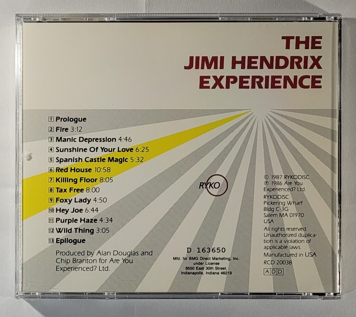 The Jimi Hendirx Experience - Live at Winterland [Club Reissue] [Used CD]