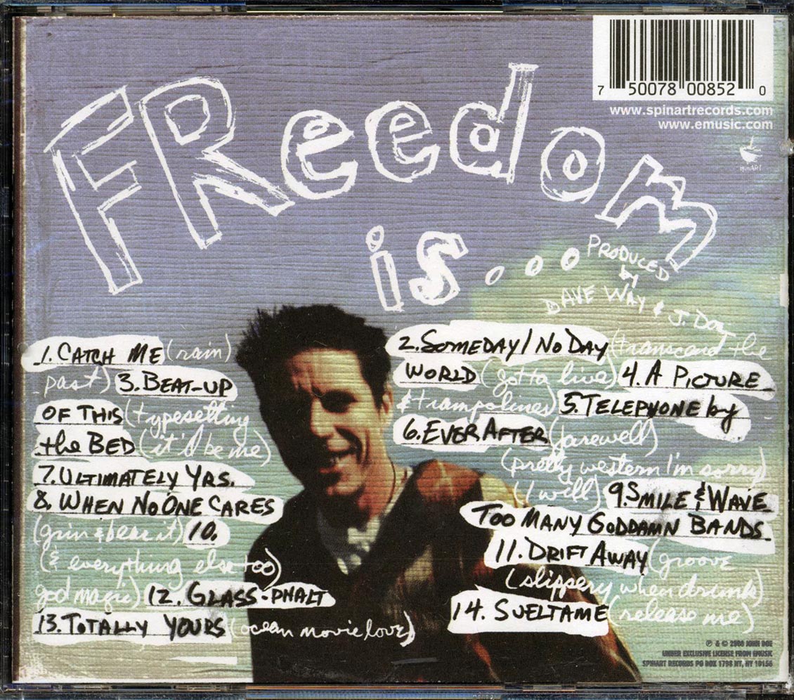 The John Doe Thing - Freedom Is... [2000 New CD]