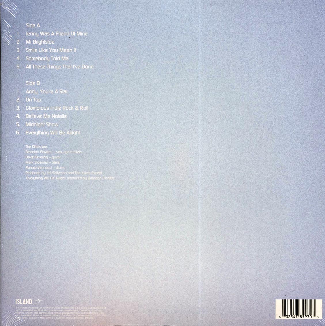 The Killers - Hot Fuss [2016 Reissue 180G] [New Vinyl Record LP]